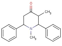 1,3-dimethyl-2,6-diphenylpiperidin-4-one 1,3-dimethyl-2,6-diphenylpiperidin-4-one