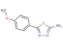 5-(4-methoxyphenyl)-1,3,4-thiadiazol-2-amine 5-(4-methoxyphenyl)-1,3,4-thiadiazol-2-amine