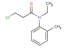 3-chloro-N-ethyl-N-(2-methylphenyl)propanamide 3-chloro-N-ethyl-N-(2-methylphenyl)propanamide