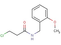 3-chloro-N-(2-methoxybenzyl)propanamide 3-chloro-N-(2-methoxybenzyl)propanamide