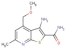 3-amino-4-(methoxymethyl)-6-methylthieno[2,3-b]pyridine-2-carboxamide