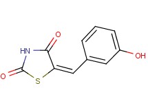 (5E)-5-(3-hydroxybenzylidene)-1,3-thiazolidine-2,4-dione (5E)-5-(3-hydroxybenzylidene)-1,3-thiazolidine-2,4-dione