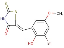 (5Z)-5-(3-bromo-2-hydroxy-5-methoxybenzylidene)-2-thioxo-1,3-thiazolidin-4-one (5Z)-5-(3-bromo-2-hydroxy-5-methoxybenzylidene)-2-thioxo-1,3-thiazolidin-4-one