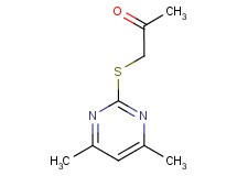 1-[(4,6-dimethyl-2-pyrimidinyl)thio]acetone hydrochloride