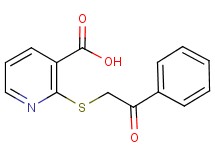 2-[(2-oxo-2-phenylethyl)thio]nicotinic acid