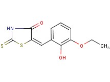 5-(3-ethoxy-2-hydroxybenzylidene)-2-thioxo-1,3-thiazolidin-4-one 5-(3-ethoxy-2-hydroxybenzylidene)-2-thioxo-1,3-thiazolidin-4-one