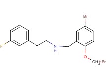 N-(5-bromo-2-methoxybenzyl)-2-(3-fluorophenyl)ethanamine hydrobromide