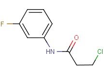 3-chloro-N-(3-fluorophenyl)propanamide 3-chloro-N-(3-fluorophenyl)propanamide