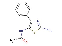N-(2-amino-4-phenyl-1,3-thiazol-5-yl)acetamide N-(2-amino-4-phenyl-1,3-thiazol-5-yl)acetamide