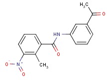 N-(3-acetylphenyl)-2-methyl-3-nitrobenzamide N-(3-acetylphenyl)-2-methyl-3-nitrobenzamide
