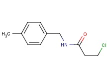 3-chloro-N-(4-methylbenzyl)propanamide 3-chloro-N-(4-methylbenzyl)propanamide