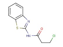 N-1,3-benzothiazol-2-yl-3-chloropropanamide N-1,3-benzothiazol-2-yl-3-chloropropanamide
