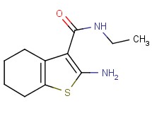 2-amino-N-ethyl-4,5,6,7-tetrahydro-1-benzothiophene-3-carboxamide 2-amino-N-ethyl-4,5,6,7-tetrahydro-1-benzothiophene-3-carboxamide
