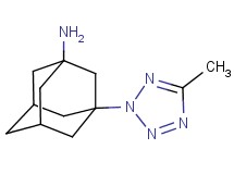 3-(5-methyl-2H-tetrazol-2-yl)-1-adamantanamine 3-(5-methyl-2H-tetrazol-2-yl)-1-adamantanamine