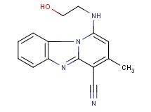 1-[(2-hydroxyethyl)amino]-3-methylpyrido[1,2-a]benzimidazole-4-carbonitrile