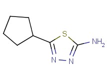 5-cyclopentyl-1,3,4-thiadiazol-2-amine 5-cyclopentyl-1,3,4-thiadiazol-2-amine