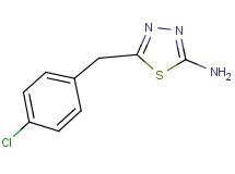 5-(4-chlorobenzyl)-1,3,4-thiadiazol-2-amine 5-(4-chlorobenzyl)-1,3,4-thiadiazol-2-amine
