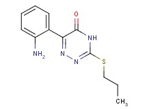 6-(2-aminophenyl)-3-(propylthio)-1,2,4-triazin-5(4H)-one 6-(2-aminophenyl)-3-(propylthio)-1,2,4-triazin-5(4H)-one
