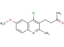 4-(4-chloro-6-methoxy-2-methylquinolin-3-yl)butan-2-one 4-(4-chloro-6-methoxy-2-methylquinolin-3-yl)butan-2-one