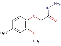 2-(2-methoxy-4-methylphenoxy)acetohydrazide 2-(2-methoxy-4-methylphenoxy)acetohydrazide