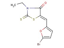 (5Z)-5-[(5-bromo-2-furyl)methylene]-3-ethyl-2-thioxo-1,3-thiazolidin-4-one