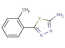 5-(2-methylphenyl)-1,3,4-thiadiazol-2-amine 5-(2-methylphenyl)-1,3,4-thiadiazol-2-amine