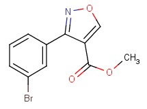methyl 3-(3-bromophenyl)isoxazole-4-carboxylate methyl 3-(3-bromophenyl)isoxazole-4-carboxylate