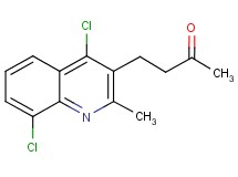 4-(4,8-dichloro-2-methylquinolin-3-yl)butan-2-one 4-(4,8-dichloro-2-methylquinolin-3-yl)butan-2-one
