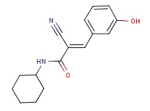 (2E)-2-cyano-N-cyclohexyl-3-(3-hydroxyphenyl)acrylamide (2E)-2-cyano-N-cyclohexyl-3-(3-hydroxyphenyl)acrylamide