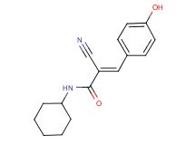 (2E)-2-cyano-N-cyclohexyl-3-(4-hydroxyphenyl)acrylamide (2E)-2-cyano-N-cyclohexyl-3-(4-hydroxyphenyl)acrylamide