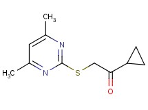 1-cyclopropyl-2-[(4,6-dimethylpyrimidin-2-yl)thio]ethanone