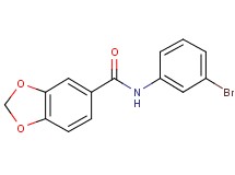 N-(3-bromophenyl)-1,3-benzodioxole-5-carboxamide N-(3-bromophenyl)-1,3-benzodioxole-5-carboxamide