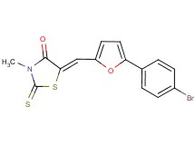 (5Z)-5-{[5-(4-bromophenyl)-2-furyl]methylene}-3-methyl-2-thioxo-1,3-thiazolidin-4-one