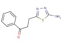 3-(5-amino-1,3,4-thiadiazol-2-yl)-1-phenyl-1-propanone 3-(5-amino-1,3,4-thiadiazol-2-yl)-1-phenyl-1-propanone