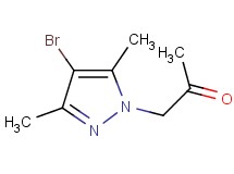 1-(4-bromo-3,5-dimethyl-1H-pyrazol-1-yl)acetone 1-(4-bromo-3,5-dimethyl-1H-pyrazol-1-yl)acetone