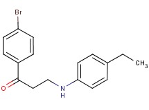 1-(4-bromophenyl)-3-[(4-ethylphenyl)amino]propan-1-one