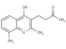 4-(4-hydroxy-2,8-dimethylquinolin-3-yl)butan-2-one 4-(4-hydroxy-2,8-dimethylquinolin-3-yl)butan-2-one