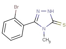 5-(2-bromophenyl)-4-methyl-2,4-dihydro-3H-1,2,4-triazole-3-thione 5-(2-bromophenyl)-4-methyl-2,4-dihydro-3H-1,2,4-triazole-3-thione