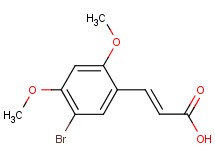 (2E)-3-(5-bromo-2,4-dimethoxyphenyl)acrylic acid (2E)-3-(5-bromo-2,4-dimethoxyphenyl)acrylic acid