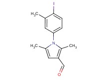 1-(4-iodo-3-methylphenyl)-2,5-dimethyl-1H-pyrrole-3-carbaldehyde 1-(4-iodo-3-methylphenyl)-2,5-dimethyl-1H-pyrrole-3-carbaldehyde