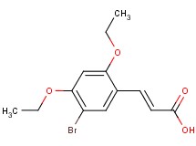 (2E)-3-(5-bromo-2,4-diethoxyphenyl)acrylic acid (2E)-3-(5-bromo-2,4-diethoxyphenyl)acrylic acid