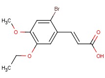 (2E)-3-(2-bromo-5-ethoxy-4-methoxyphenyl)acrylic acid (2E)-3-(2-bromo-5-ethoxy-4-methoxyphenyl)acrylic acid
