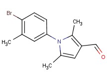 1-(4-bromo-3-methylphenyl)-2,5-dimethyl-1H-pyrrole-3-carbaldehyde 1-(4-bromo-3-methylphenyl)-2,5-dimethyl-1H-pyrrole-3-carbaldehyde