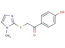 1-(4-hydroxyphenyl)-2-[(1-methyl-1H-imidazol-2-yl)thio]ethanone