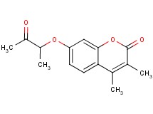 3,4-dimethyl-7-(1-methyl-2-oxopropoxy)-2H-chromen-2-one 3,4-dimethyl-7-(1-methyl-2-oxopropoxy)-2H-chromen-2-one