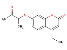 4-ethyl-7-(1-methyl-2-oxopropoxy)-2H-chromen-2-one 4-ethyl-7-(1-methyl-2-oxopropoxy)-2H-chromen-2-one