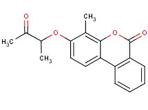 4-methyl-3-(1-methyl-2-oxopropoxy)-6H-benzo[c]chromen-6-one