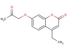 4-ethyl-7-(2-oxopropoxy)-2H-chromen-2-one 4-ethyl-7-(2-oxopropoxy)-2H-chromen-2-one