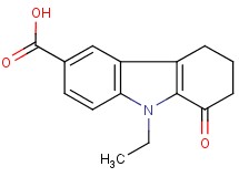 9-ethyl-1-oxo-2,3,4,9-tetrahydro-1H-carbazole-6-carboxylic acid 9-ethyl-1-oxo-2,3,4,9-tetrahydro-1H-carbazole-6-carboxylic acid