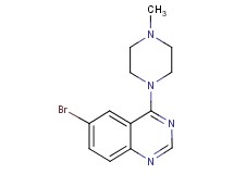 6-bromo-4-(4-methylpiperazin-1-yl)quinazoline 6-bromo-4-(4-methylpiperazin-1-yl)quinazoline